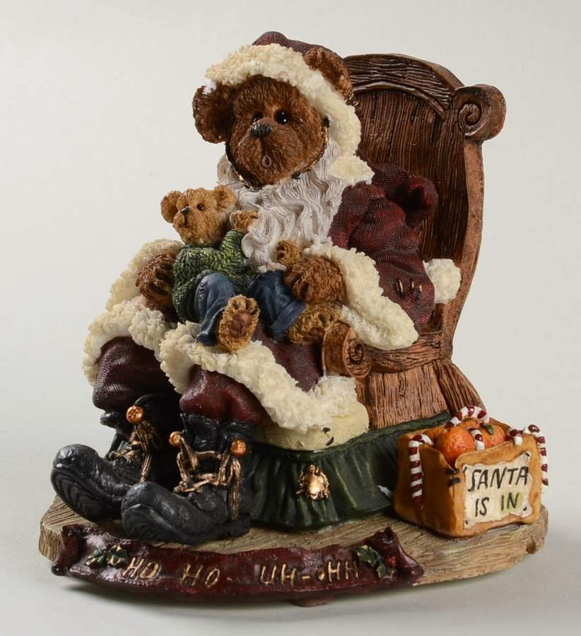 The Bearstone Collection Kris Kringle With Joey Santas Secret - Boxed by Boyds Bears-1