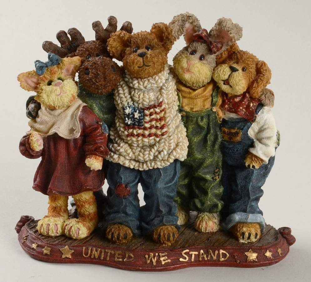The Bearstone Collection J B Bearyproud And Pals United We Stand - Boxed by Boyds Bears-1