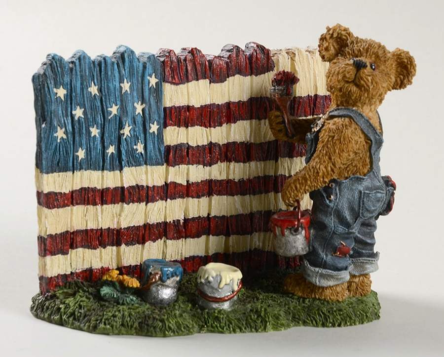 The Bearstone Collection Tommy Bearyproud God Bless America - Boxed by Boyds Bears-1