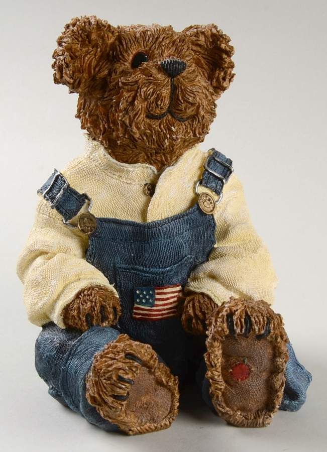 The Bearstone Collection Franklin A Penny Saved Bank - Boxed by Boyds Bears-1