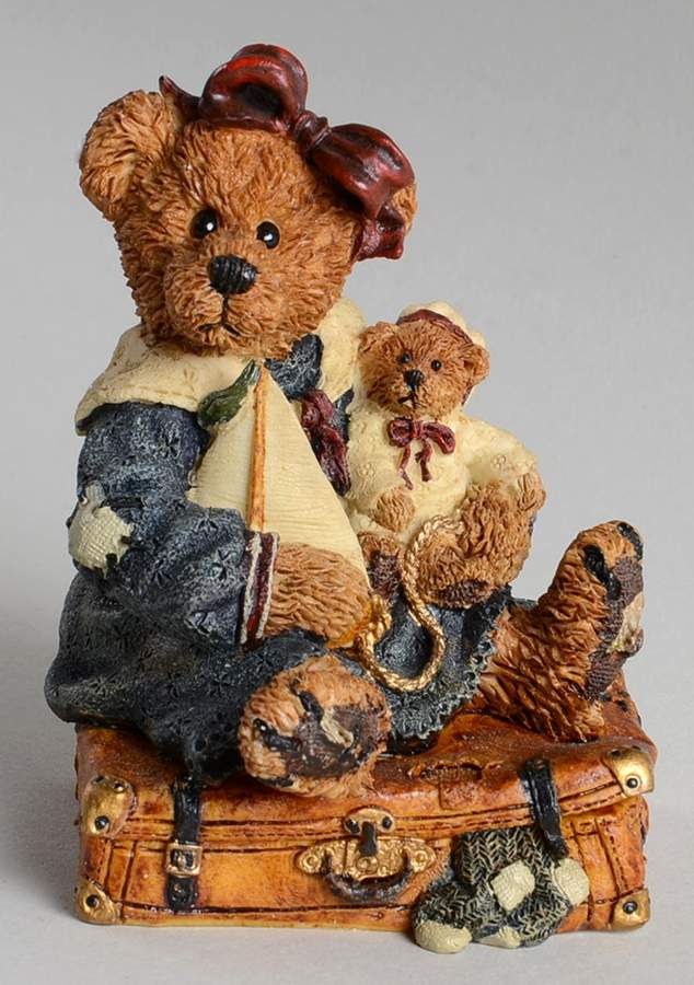 The Bearstone Collection Bailey Bear With Suitcase - Boxed by Boyds Bears-1