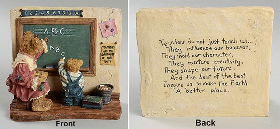 The Bearstone Collection Miss Wise With Newton Promise For The Fu - Boxed by Boyds Bears-1