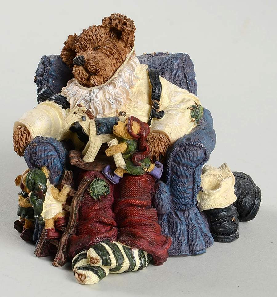 The Bearstone Collection Jolly Ol' Saint Snoozen With Jingle, Jan - No Box by Boyds Bears-1