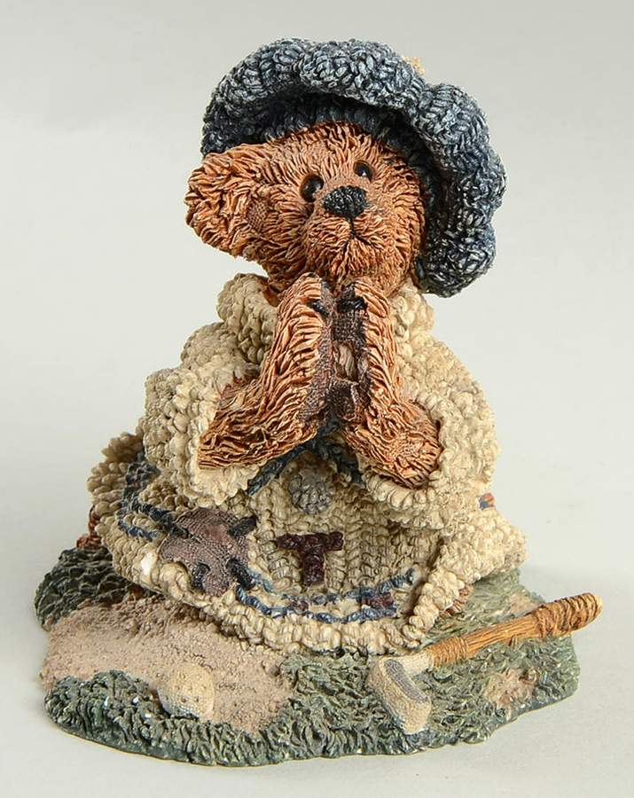 The Bearstone Collection Sebastian's Prayer - With Box 238 by Boyds Bears-1