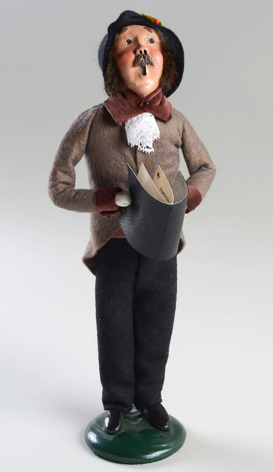 Victorian Assorted Carolers Mustache Man With Song Book - No Box 443 by Byers' Choice Ltd-1