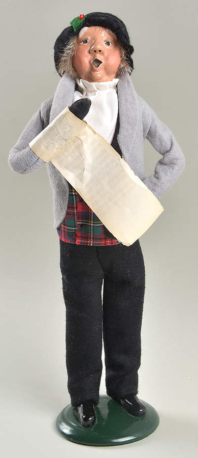 Traditional Assorted Carolers Grandfather With Music-Grey - No Box Nb1601 by Byers' Choice Ltd-1