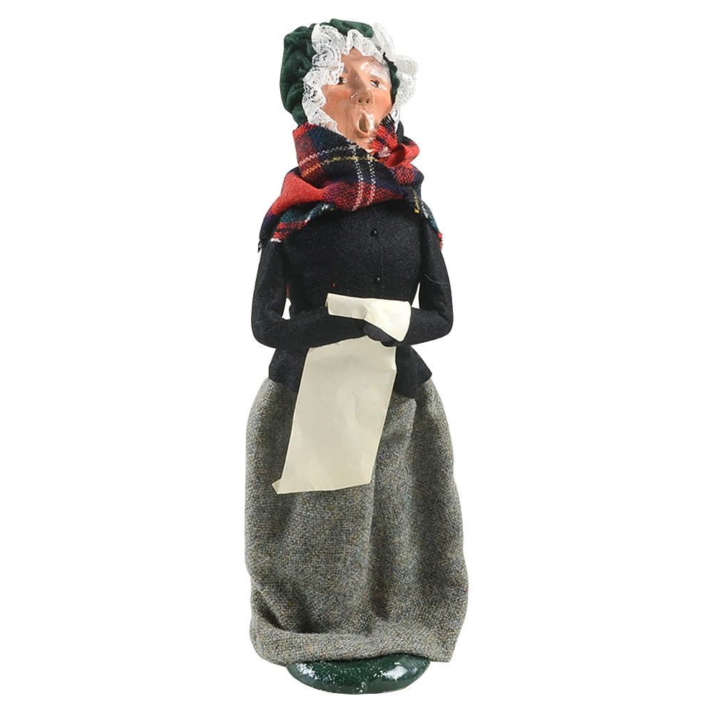Traditional Assorted Carolers Grandmother With Music-Black - No Box by Byers' Choice Ltd-1