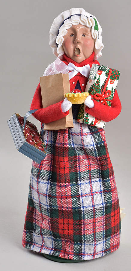 Traditional Assorted Carolers Shopper Grandmother With Apples - No Box Nb1613 by Byers' Choice Ltd-1