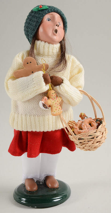 Specialty Families Gingerbread-Girl With Treats - No Box by Byers' Choice Ltd-1