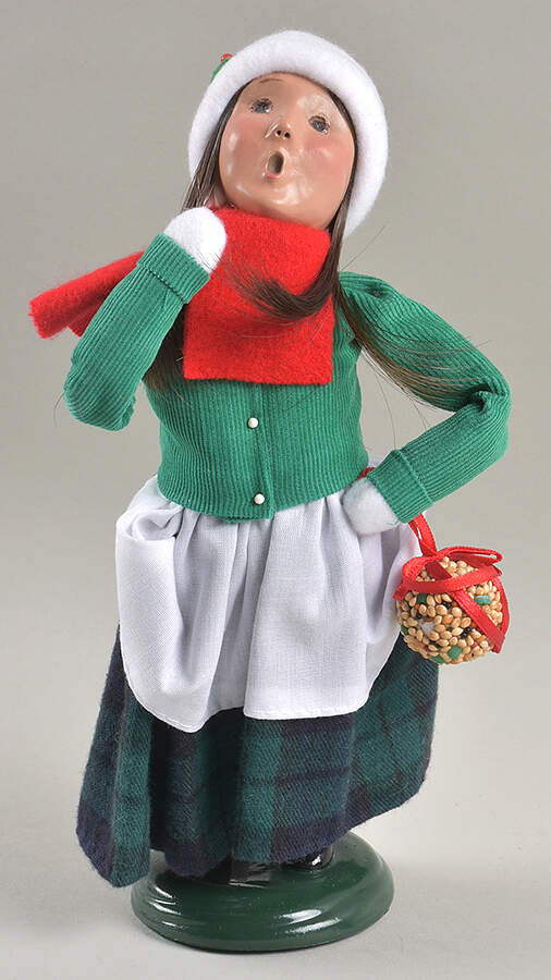 Traditional Assorted Carolers Girl With Bird Seed Bag - No Box Nb1642 by Byers' Choice Ltd-1