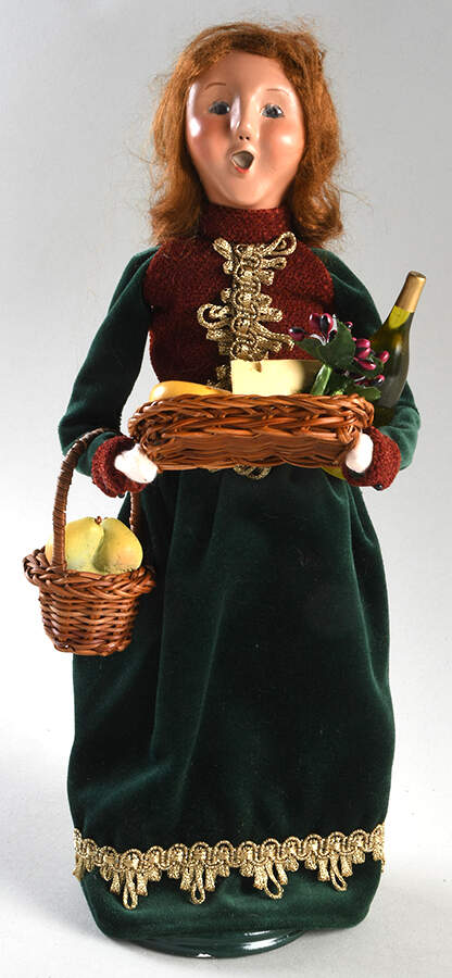 Traditional Assorted Carolers Holiday Hostess-Wine/Cheese/Fruit - No Box Nb1677 by Byers' Choice Ltd-1