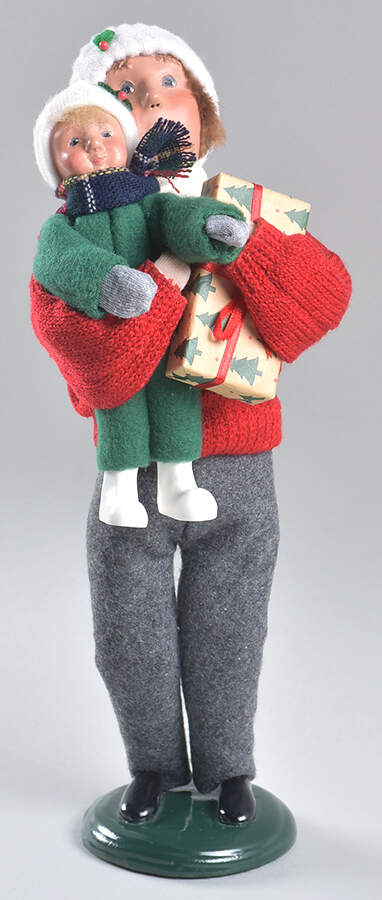 Specialty Families Family B-Man Holding Toddler - No Box by Byers' Choice Ltd-1