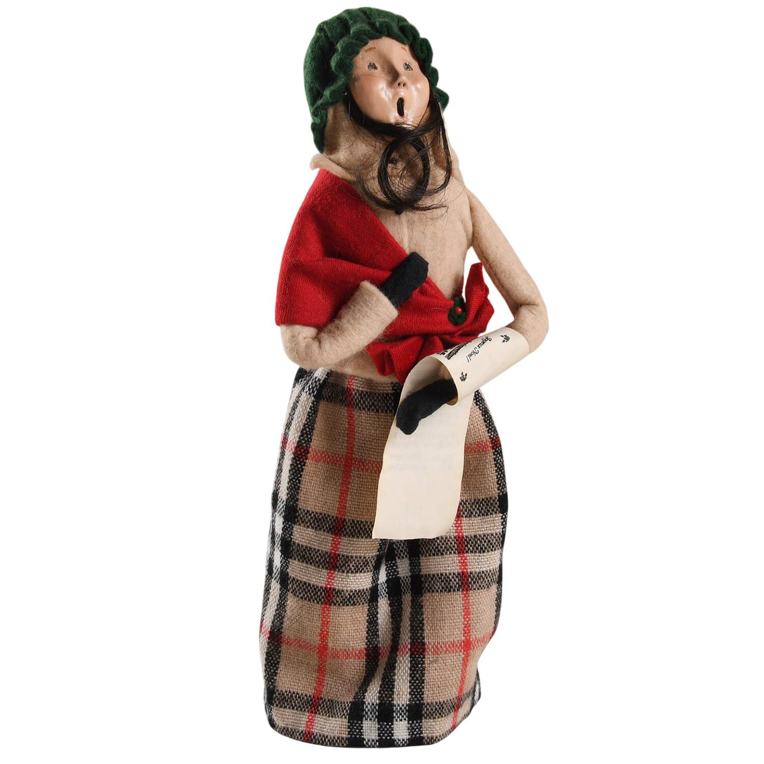 Traditional Assorted Carolers Woman With Music - Tan Top - No Box by Byers' Choice Ltd-1