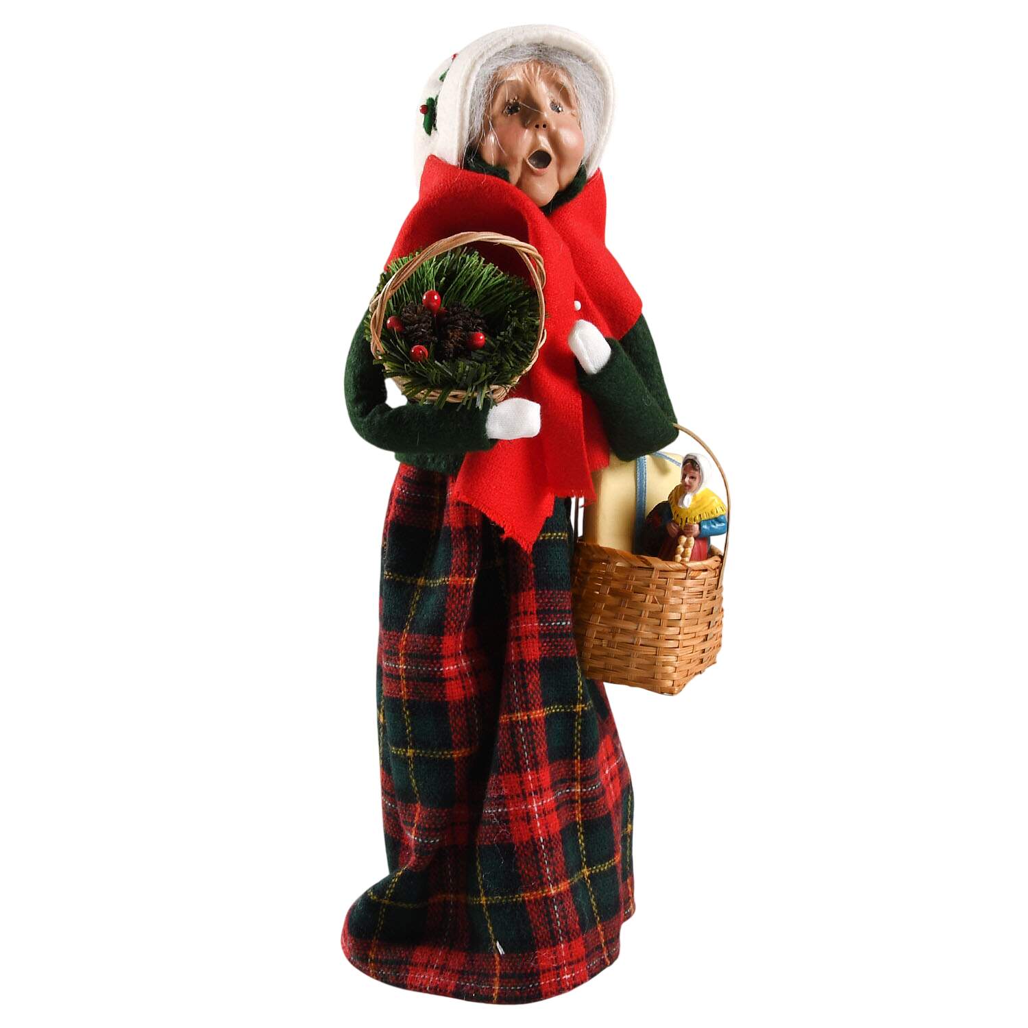 Traditional Assorted Carolers Shopper Grandmother-Green - No Box by Byers' Choice Ltd-1