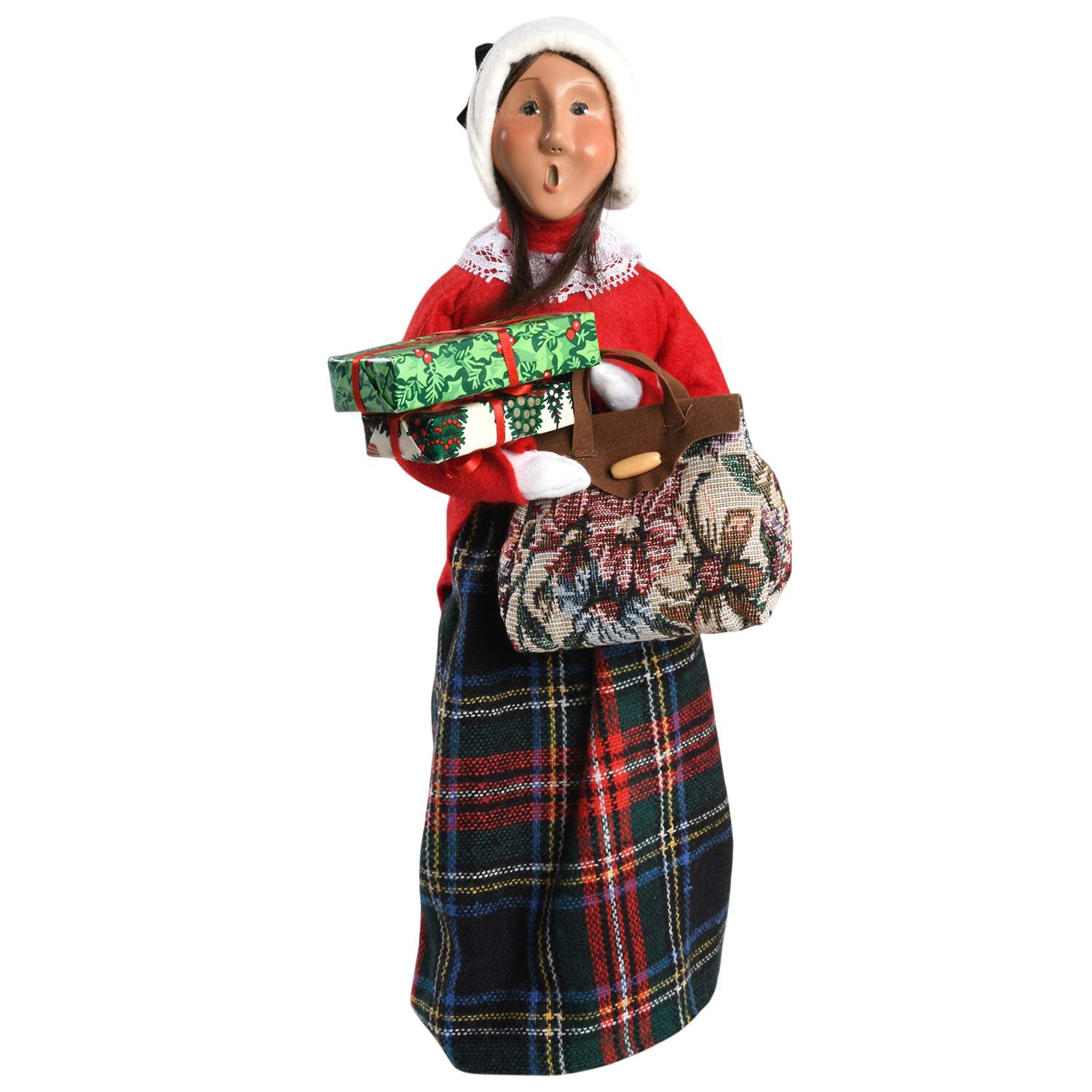 Traditional Assorted Carolers Traveler Woman-Red Coat - No Box Nb1778 by Byers' Choice Ltd-1