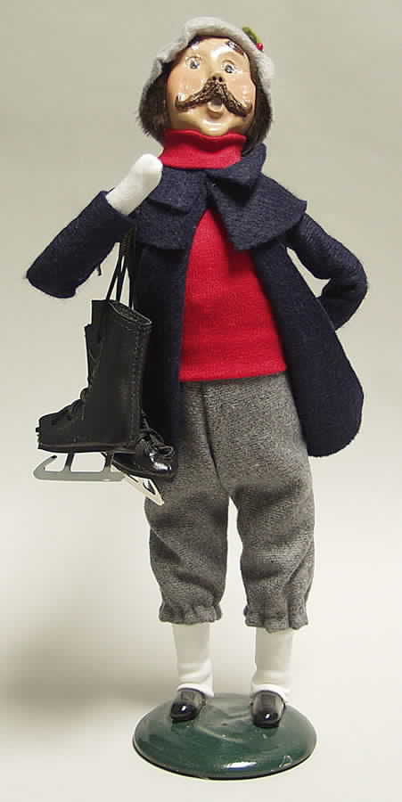 Winter Outdoor Activities Man With Skates - No Box by Byers' Choice Ltd-1