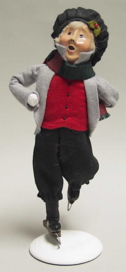 Winter Outdoor Activities Teen Skater Boy - No Box by Byers' Choice Ltd-1