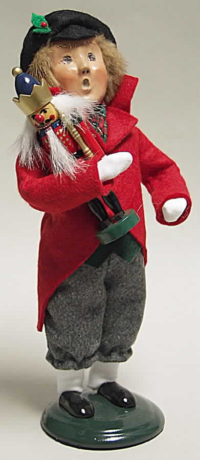 Traditional Assorted Carolers Boy With Nutcracker - No Box by Byers' Choice Ltd-1