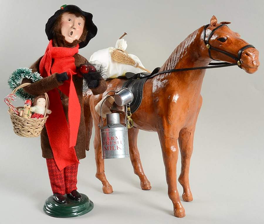 Street Vendors Christmas Peddler W/ Horse - No Box by Byers' Choice Ltd-1