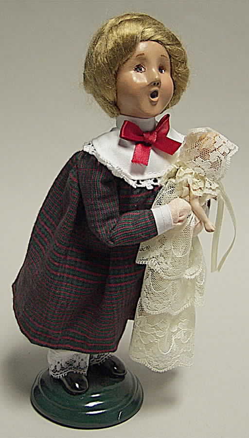 Traditional Assorted Carolers Girl With Doll - No Box by Byers' Choice Ltd-1