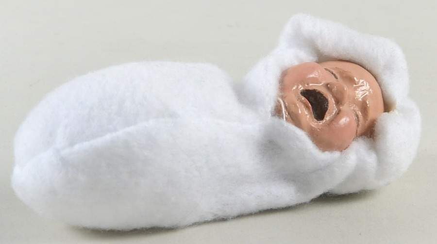 Traditional Assorted Carolers Baby In White-Crying - No Box by Byers' Choice Ltd-1