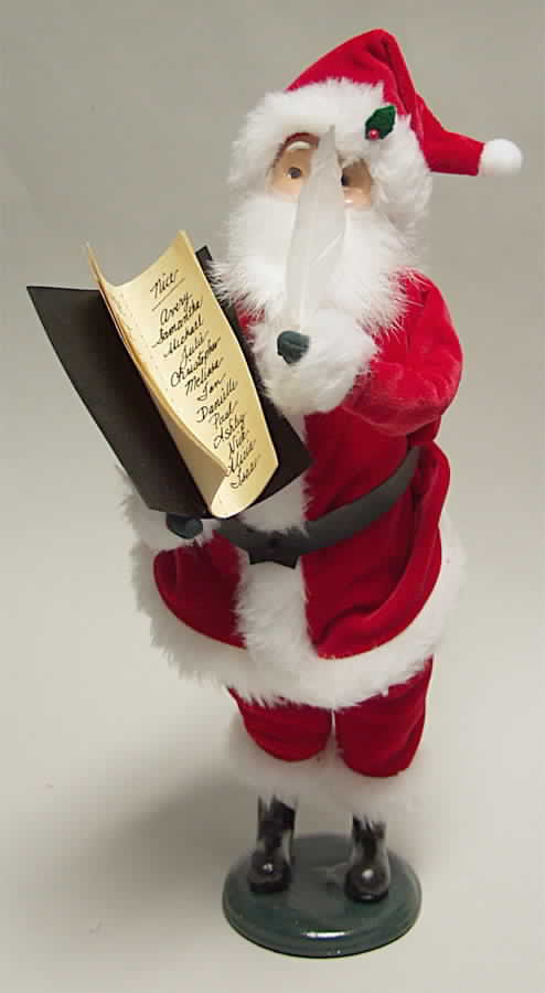 Santa & Mrs Claus Santa With List - No Box by Byers' Choice Ltd-1