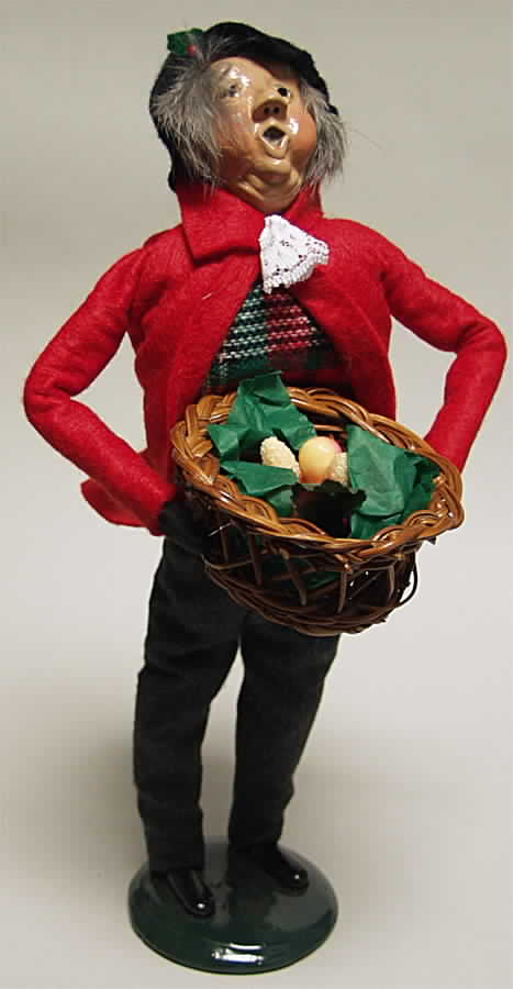 Traditional Assorted Carolers Grandfather With Basket - No Box by Byers' Choice Ltd-1