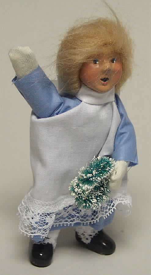 Victorian Assorted Carolers Toddler With Wreath - No Box by Byers' Choice Ltd-1