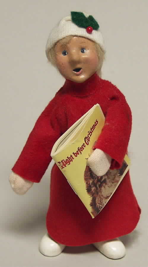 Night Before Christmas Toddler With Book - No Box by Byers' Choice Ltd-1