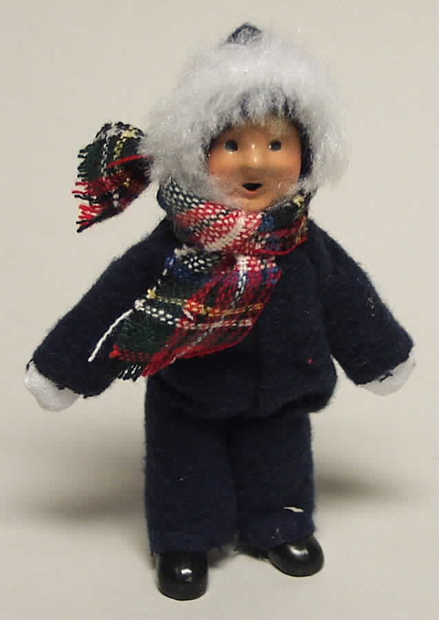 Traditional Assorted Carolers Toddler Blue Snowsuit - No Box by Byers' Choice Ltd-1