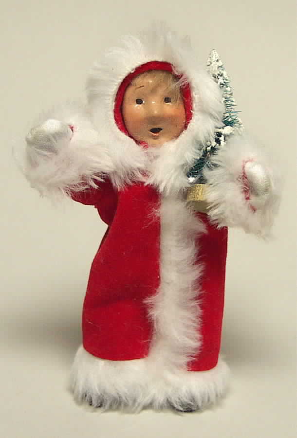 Traditional Assorted Carolers Toddler With Tree-Santa Suit - No Box by Byers' Choice Ltd-1