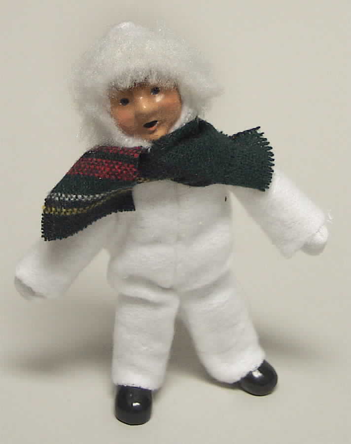 Traditional Assorted Carolers Toddler White Snowsuit - No Box by Byers' Choice Ltd-1