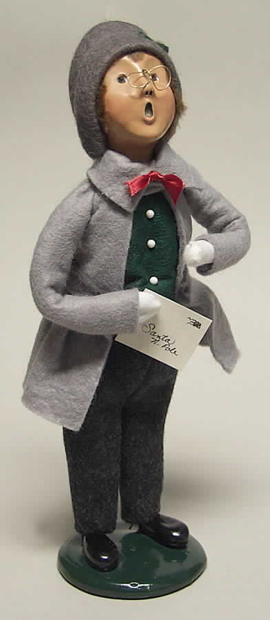 Traditional Assorted Carolers Boy With Letter To Santa - No Box by Byers' Choice Ltd-1