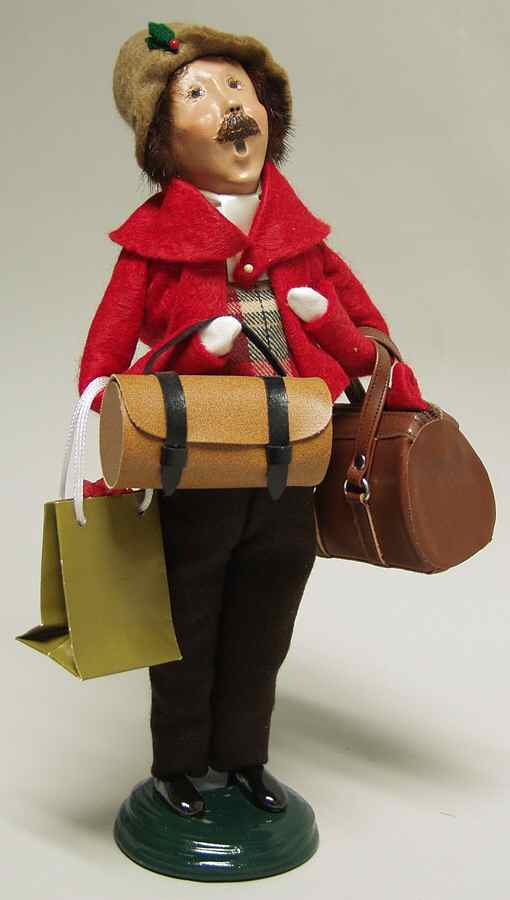 Traditional Assorted Carolers Traveler Man-Red Coat - No Box by Byers' Choice Ltd-1