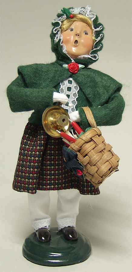 Traditional Assorted Carolers Girl With Candles - No Box by Byers' Choice Ltd-1