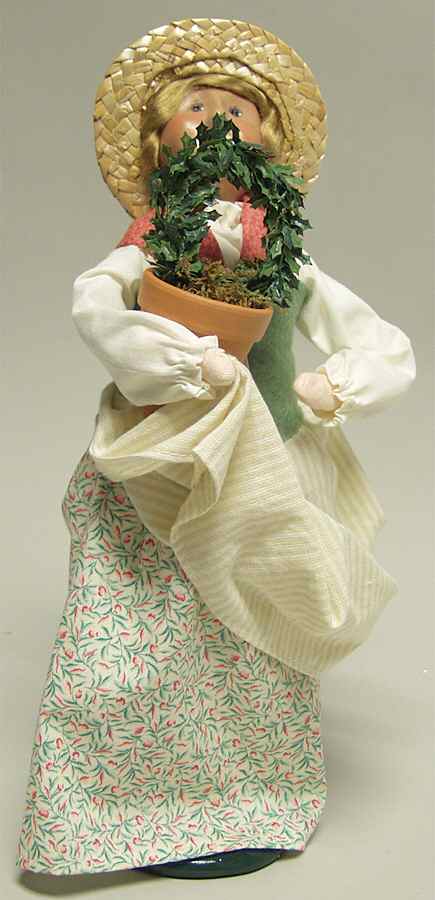 Williamsburg Colonial Woman With Topiary - No Box by Byers' Choice Ltd-1