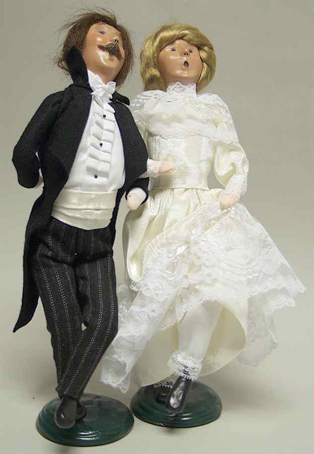 Dancing Carolers Dancing Victorian Pair-White - No Box by Byers' Choice Ltd-1
