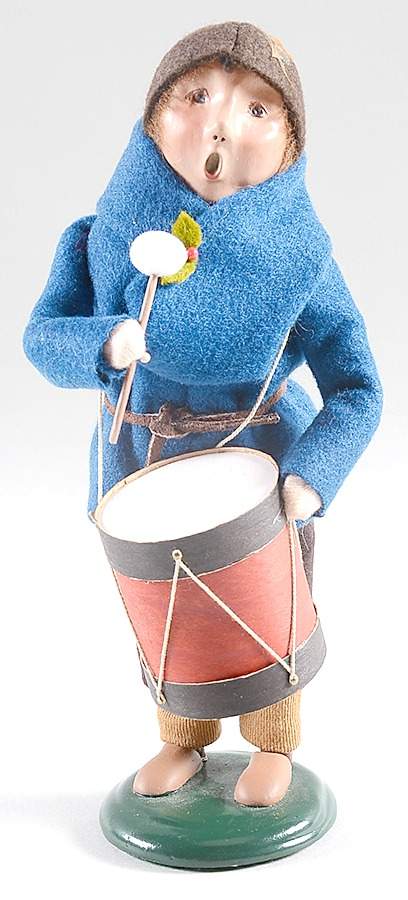 Musicians Drummer Boy-Light Blue Coat - No Box by Byers' Choice Ltd-1