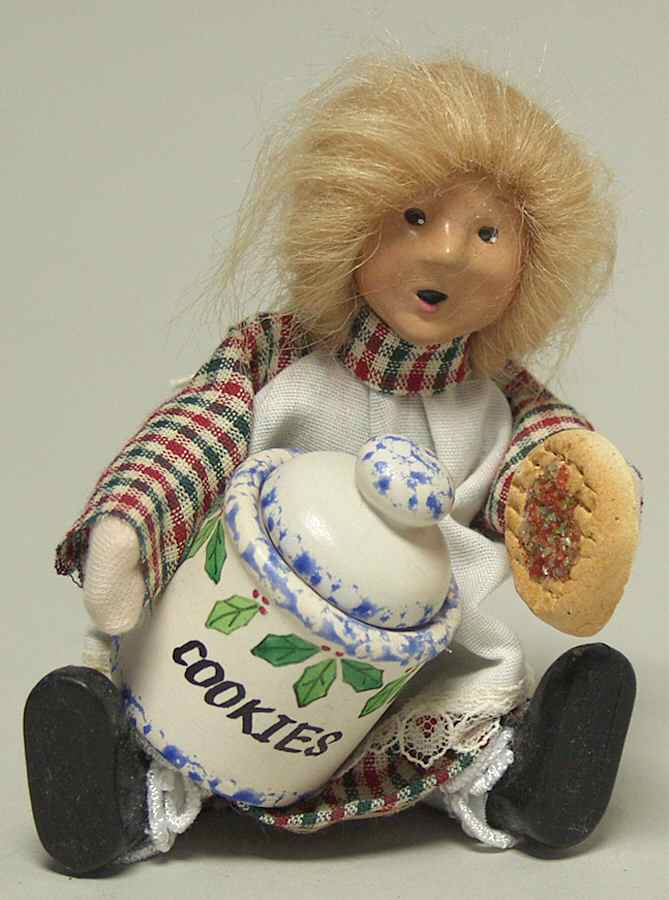 Traditional Assorted Carolers Girl Toddler With Cookie Jar - No Box by Byers' Choice Ltd-1