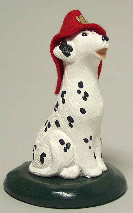 Singing Dogs Dalmatian With Fire Hat - No Box by Byers' Choice Ltd-1