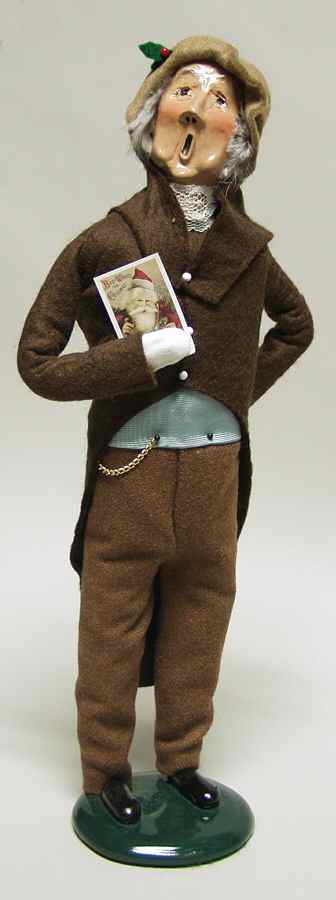 Traditional Assorted Carolers Grandfather With Brown Hat - No Box by Byers' Choice Ltd-1