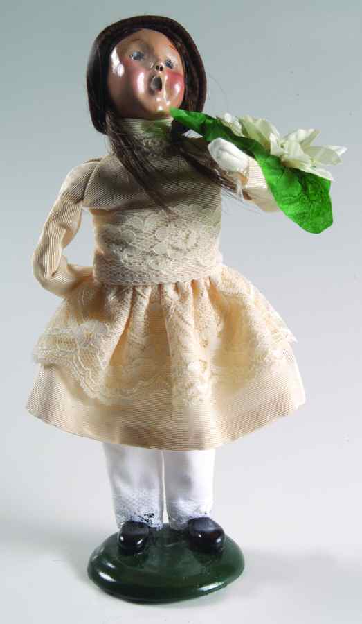 Traditional Assorted Carolers Girl With Flower - No Box by Byers' Choice Ltd-1
