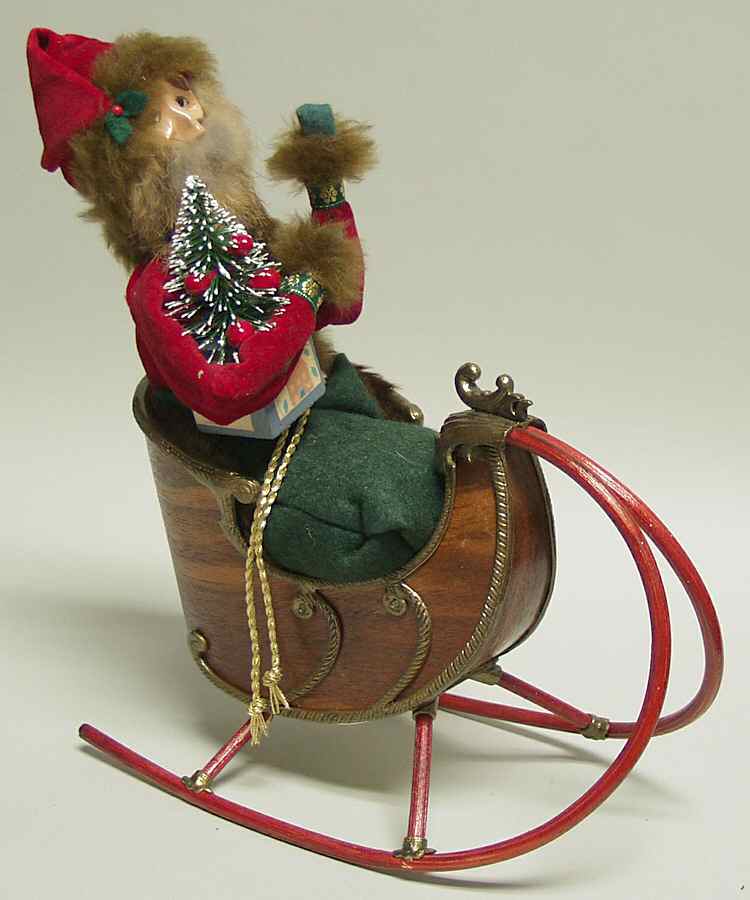 Santas of the World Dyedt Moroz-In Sleigh - No Box by Byers' Choice Ltd-1