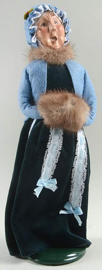 Traditional Assorted Carolers Victorian Grandmother With Muff - No Box Nb1215 by Byers' Choice Ltd-1