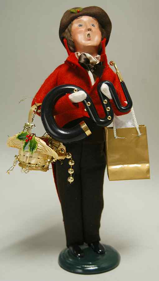 Traditional Assorted Carolers Victorian Man Shopper - No Box by Byers' Choice Ltd-1