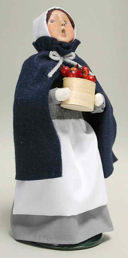 Thanksgiving & Harvest Carolers Pilgrim Girl Wth Berries - No Box by Byers' Choice Ltd-1