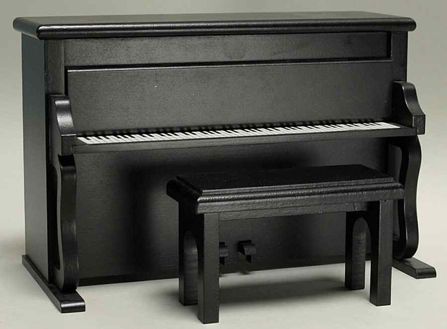 Accessories Piano With Bench-Without Decoration - No Box by Byers' Choice Ltd-1
