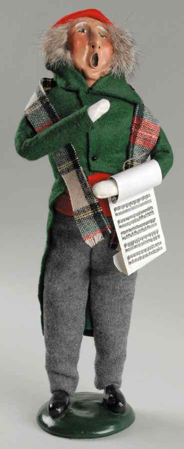 Traditional Assorted Carolers Grandfather With Music-Green Coatred Hat - No Box by Byers' Choice Ltd-1