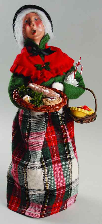 Traditional Assorted Carolers Grandmother With Cookies-Green Coat - No Box by Byers' Choice Ltd-1
