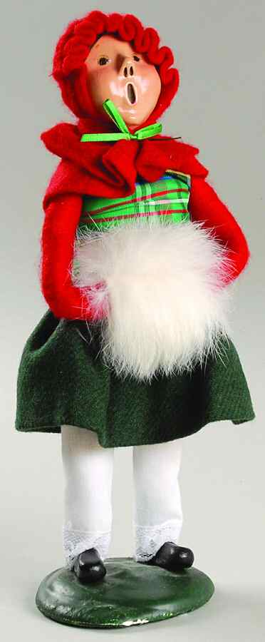 Traditional Assorted Carolers Girl With Fur Muff - No Box by Byers' Choice Ltd-1